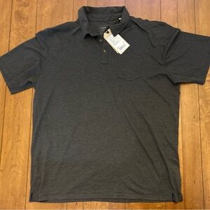 prAna Polo - NWT, XXL, Charcoal Heather gray.